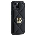 DKNY DKHCP14SPQDSLK iPhone 14 6.1" czarny/black Quilted Stack Logo