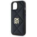 DKNY DKHCP14SPQDSLK iPhone 14 6.1" czarny/black Quilted Stack Logo