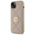 DKNY DKHCP15MPQDSLE iPhone 15 Plus 6.7" beżowy/beige Quilted Stack Logo