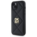 DKNY DKHCP15MPQDSLK iPhone 15 Plus 6.7" czarny/black Quilted Stack Logo