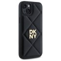 DKNY DKHCP15MPQDSLK iPhone 15 Plus 6.7" czarny/black Quilted Stack Logo