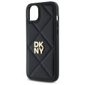 DKNY DKHCP15MPQDSLK iPhone 15 Plus 6.7" czarny/black Quilted Stack Logo