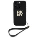 DKNY DKHCP16XPBSWSK iPhone 16 Pro Max 6.9" czarny/black hardcase Wrist Strap Stock Logo