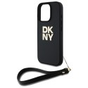 DKNY DKHCP16XPBSWSK iPhone 16 Pro Max 6.9" czarny/black hardcase Wrist Strap Stock Logo