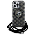 Karl Lagerfeld KLHMP16XHCKCKLCK iPhone 16 Pro Max 6.9" czarny/black hardcase IML Crossbody Monogram Karl & Choupette Head Mag