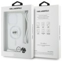 Karl Lagerfeld KLHMP16LHCKHNT iPhone 16 Pro 6.3" hardcase transparent Crossbody IML Karl Head Magsafe