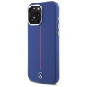 Mercedes MEHMP16X23SUMRV iPhone 16 Pro Max 6.9" granatowy/navy hardcase Silicone Red Stripe MagSafe