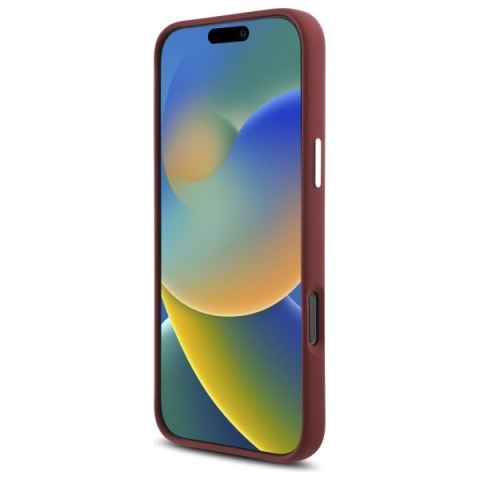 Mercedes MEHMP16X23SUMSR iPhone 16 Pro Max 6.9" czerwony/red hardcase Silicone White Stripe MagSafe