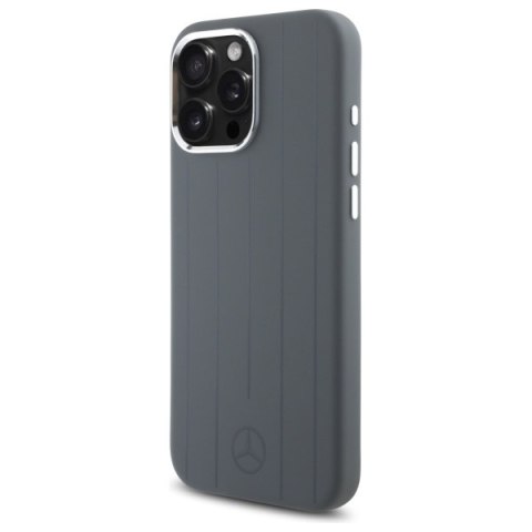 Mercedes MEHMP16X23SUVSA iPhone 16 Pro Max 6.9" szary/grey hardcase Silicone Vertical Tonal Stripes MagSafe