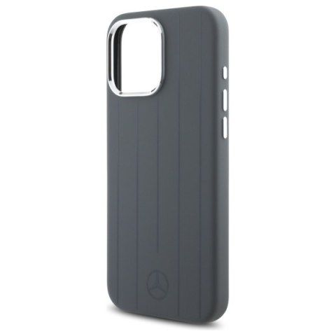 Mercedes MEHMP16X23SUVSA iPhone 16 Pro Max 6.9" szary/grey hardcase Silicone Vertical Tonal Stripes MagSafe