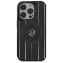 Mercedes MEHMP16S23HRSK iPhone 16 6.1" czarny/black hardcase MB Double Layer Crossed Lines MagSafe