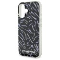 Karl Lagerfeld nakładka do iPhone 16 Plus 6,7" KLHCP16MHZBPKCCU fioletowa Hardcase Zebra With Cord