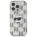 Karl Lagerfeld nakładka do iPhone 16 Pro 6,3" KLHCP16LHKLPCHT przezroczysta Hardcase IML Choupette Head Electroplated