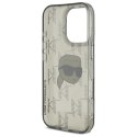 Karl Lagerfeld nakładka do iPhone 16 Pro 6,3" KLHCP16LHKLPKHK czarna Hardcase IML Karl Head Electroplated