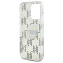 Karl Lagerfeld nakładka do iPhone 16 Pro 6,3" KLHCP16LHKLPKHT przezroczysta Hardcase IML Karl Head Electroplated