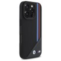 BMW BMHMP16X23PUTRK iPhone 16 Pro Max 6.9" czarny/black hardcase M Meshed Tricolor Stripes MagSafe