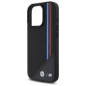 BMW BMHMP16X23PUTRK iPhone 16 Pro Max 6.9" czarny/black hardcase M Meshed Tricolor Stripes MagSafe