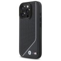 BMW BMHMP16L23PUCPK iPhone 16 Pro 6.3" czarny/black hardcase M Perforated Twisted Line MagSafe