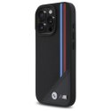 BMW BMHMP16L23PUTRK iPhone 16 Pro 6.3" czarny/black hardcase M Meshed Tricolor Stripes MagSafe