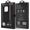 BMW BMHMP16L23PUTRK iPhone 16 Pro 6.3" czarny/black hardcase M Meshed Tricolor Stripes MagSafe