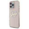 Guess GUHCP16XHCHGSPP iPhone 16 Pro Max 6.9" różowy/pink hardcase IML Heart