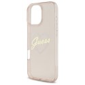 Guess GUHCP16XHCHGSPP iPhone 16 Pro Max 6.9" różowy/pink hardcase IML Heart