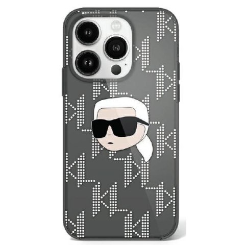 Karl Lagerfeld nakładka do iPhone 16 6,1" KLHCP16SHKLPKHK czarna Hardcase IML Karl Head Electroplated