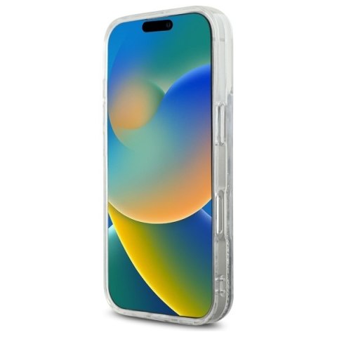 Karl Lagerfeld nakładka do iPhone 16 Pro Max 6,9" KLHMP16XLGCHSGH przezroczysta Hardcase Liquid Glitter Choupette Head MagSafe