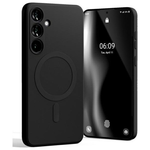 Mercury MagSafe Semi-Silicone Samsung S24 FE S721 czarny/black