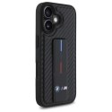 BMW BMHCP16SGSPCCK iPhone 16 6.1" czarny/black hardcase M Grip Stand Smooth and Carbon