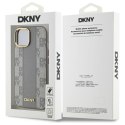 DKNY DKHMP15MPCPVSLE iPhone 15 Plus 6.7" beżowy/beige hardcase Leather Checkered Mono Pattern MagSafe