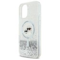 Karl Lagerfeld KLHMP16MLGKCSGH iPhone 16 Plus 6.7" hardcase transparent Liquid Glitter Karl&Choupette Head Magsafe