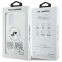 Karl Lagerfeld KLHMP16MLGKCSGH iPhone 16 Plus 6.7" hardcase transparent Liquid Glitter Karl&Choupette Head Magsafe