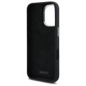 DKNY nakładka HC Silicone Stack Metal Logo do iPhone 16 6,1" czarna