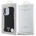 Guess nakładka HC MagSafe Grained PU Triangle Logo do iPhone 16 Pro Max 6,9" czarna