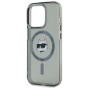 Karl Lagerfeld KLHMP15XHLSCHK iPhone 15 Pro Max 6.7" czarny/black hardcase IML Metal Choupette Head MagSafe