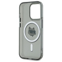 Karl Lagerfeld KLHMP15XHLSCHK iPhone 15 Pro Max 6.7" czarny/black hardcase IML Metal Choupette Head MagSafe