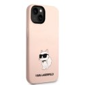 Karl Lagerfeld nakładka do iPhone 14 Plus 6,7" KLHCP14MSNCHBCP fioletowa HC Silicone NFT Choupette