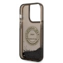 Karl Lagerfeld nakładka do iPhone 14 Pro 6,1" KLHCP14LLCRSGRK czarna hardcase Liquid Glitter RSG