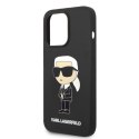 Karl Lagerfeld nakładka do iPhone 14 Pro 6,1" KLHCP14LSNIKBCK czarna hardcase Silicone NFT Ikonik