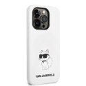 Karl Lagerfeld nakładka do iPhone Pro Max 14 6,7" KLHCP14XSNCHBCH biała HC Silicone NFT Choupette