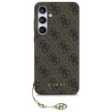 Guess GUHCS24FEGF4GBR S24 FE S721 brazowy/brown hardcase 4G Charms Collection