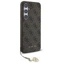 Guess GUHCS24FEGF4GBR S24 FE S721 brazowy/brown hardcase 4G Charms Collection