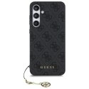 Guess GUHCS24FEGF4GGR S24 FE S721 szary/grey hardcase 4G Charms Collection