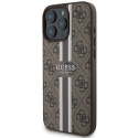 Guess GUHMP16XP4RPSW iPhone 16 Pro Max brązowy/brown MagSafe 4G Printed Stripes