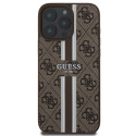 Guess GUHMP16XP4RPSW iPhone 16 Pro Max brązowy/brown MagSafe 4G Printed Stripes