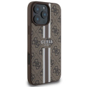 Guess GUHMP16XP4RPSW iPhone 16 Pro Max brązowy/brown MagSafe 4G Printed Stripes