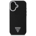 Guess GUHMP16MPGTSPSK iPhone 16 Plus 6.7" czarny/black hardcase Grained Triangle MagSafe