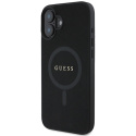 Guess nakładka do iPhone 16 Plus 6,7" GUHMP16MPSAHMCK czarna hardcase Saffiano Classic Logo MagSafe