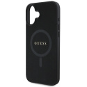 Guess nakładka do iPhone 16 Plus 6,7" GUHMP16MPSAHMCK czarna hardcase Saffiano Classic Logo MagSafe